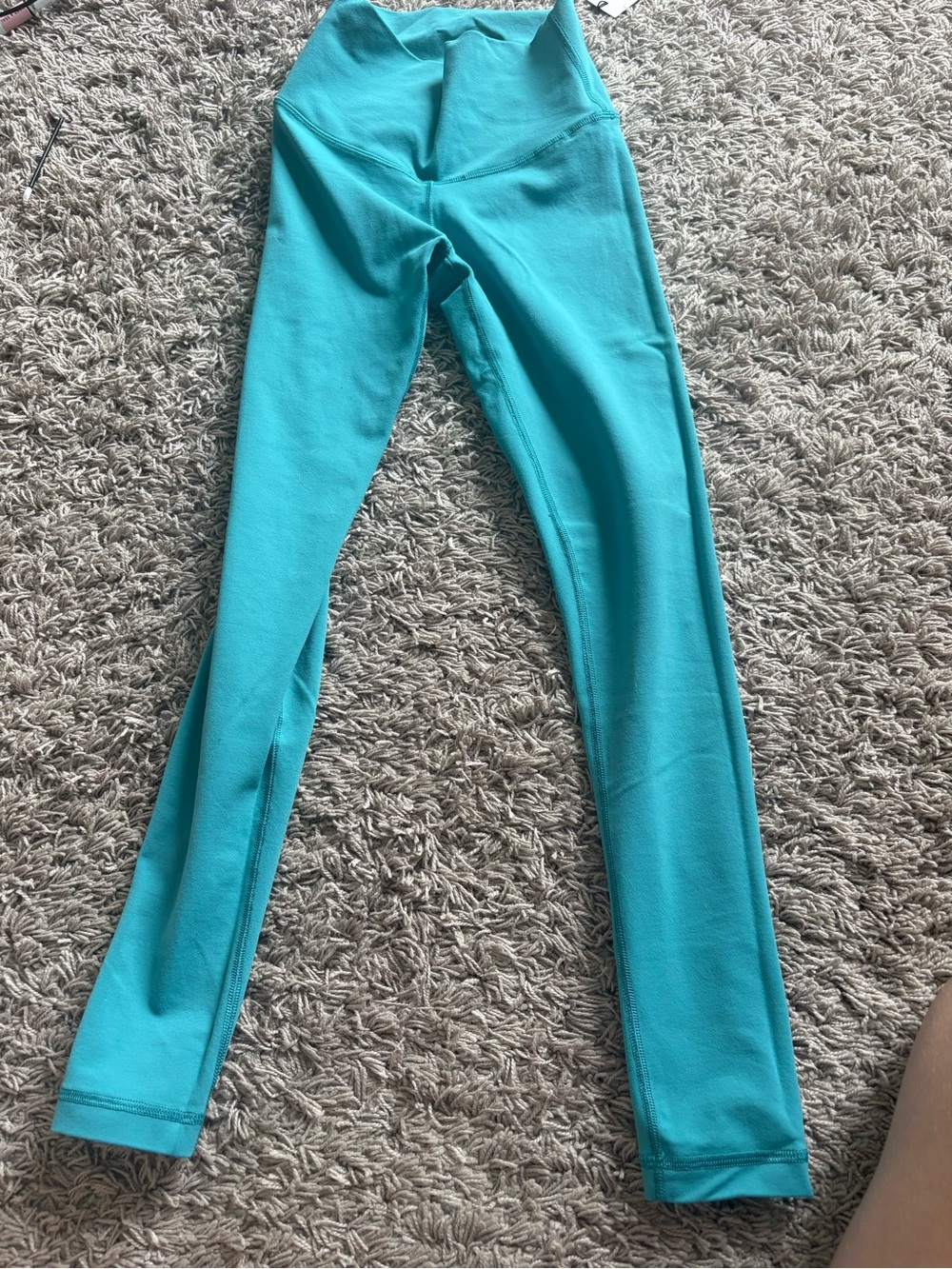 TNA Aqua Teal High-Waist Leggings - Picture 4 of 4
